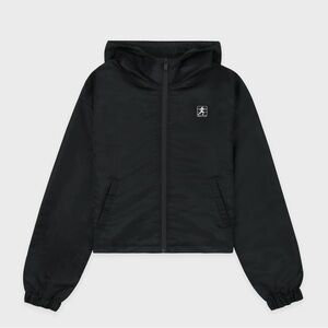 NWT Sporty and Rich Running Woman Nylon Windbreaker - Black/White Large